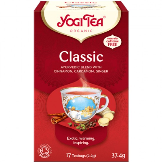 YOGI TEA CLASSIC ΒΙΟ 17φακ. - θερμαντικό, κρυολόγημα, δυσπεψία