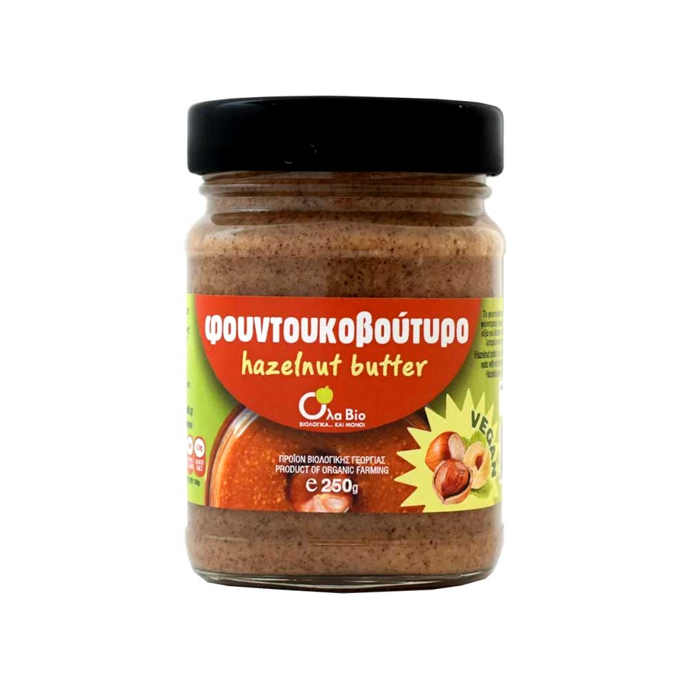 GREEK BIO HAZELNUT BUTTER 250g.