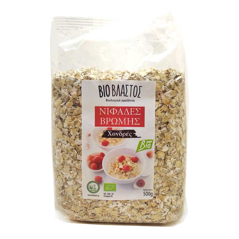 GREEK ORGANIC OAT FLAKES 500g.