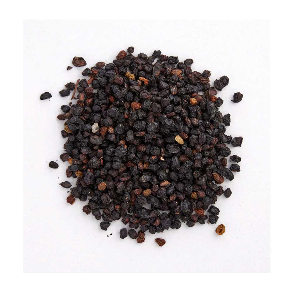Elderberries (Sambucus nigra) dried
