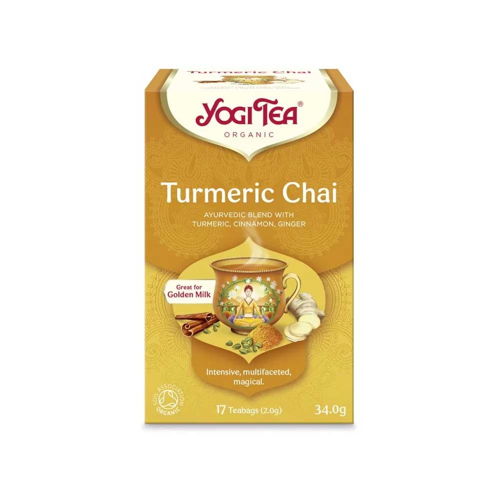 YOGI TEA TURMERIC ΒΙΟ 17φακ. - Ηρεμώντας στη ζεστασιά του ήλιου