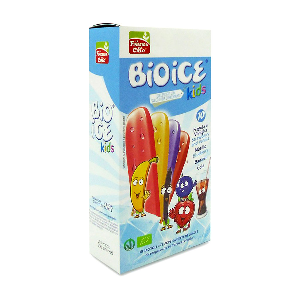 ORGANIC GRANITES with Sugar-Free Fruit "Bio Ice" Kids 10pcs - your kids will love them!