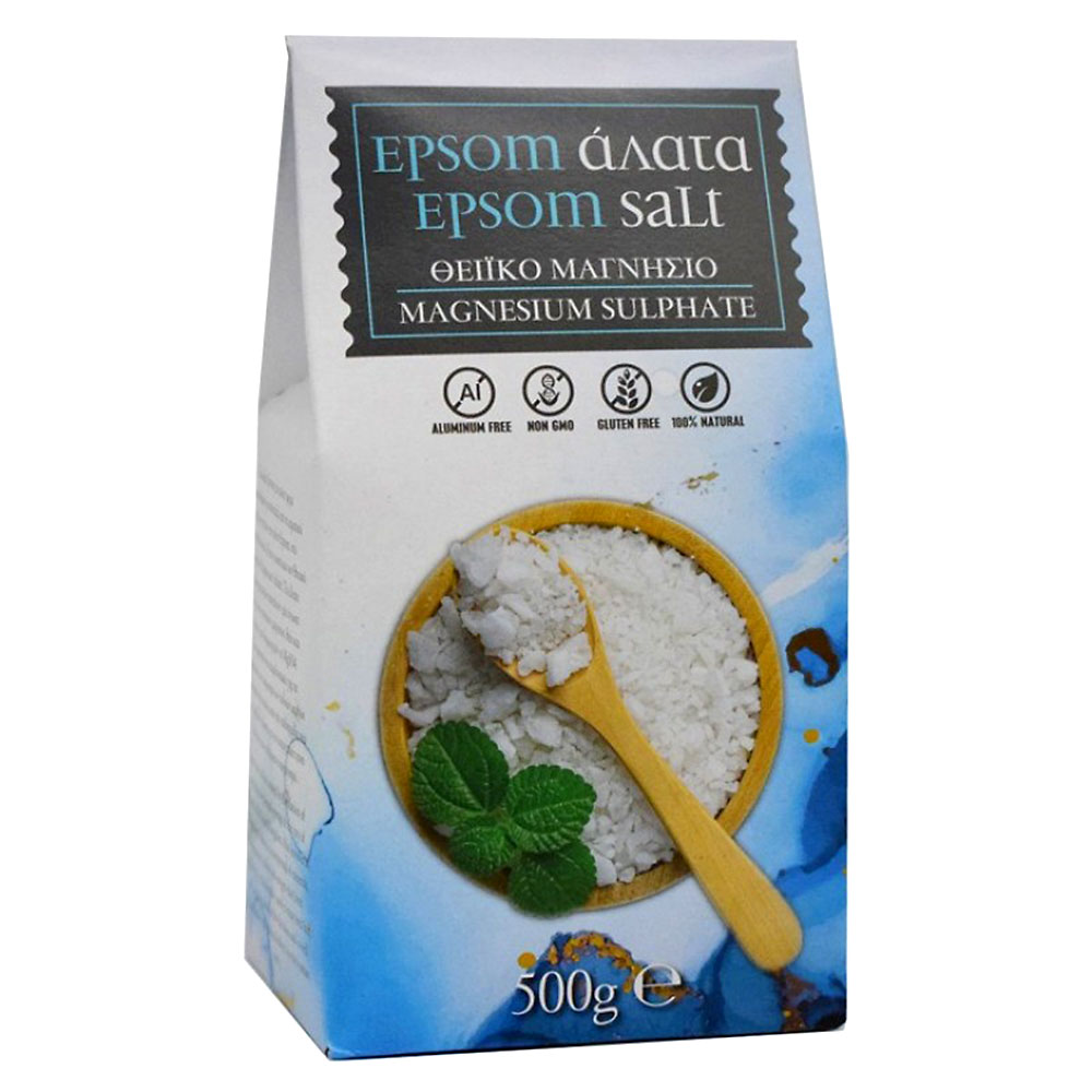 EPSOM SALT (magnesium sulfate) without aluminum 500g UK - for bile, liver, intestinal detoxification!